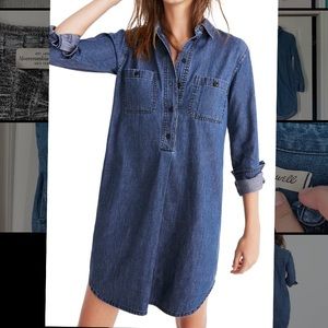 Madewell Denim Popover Dress